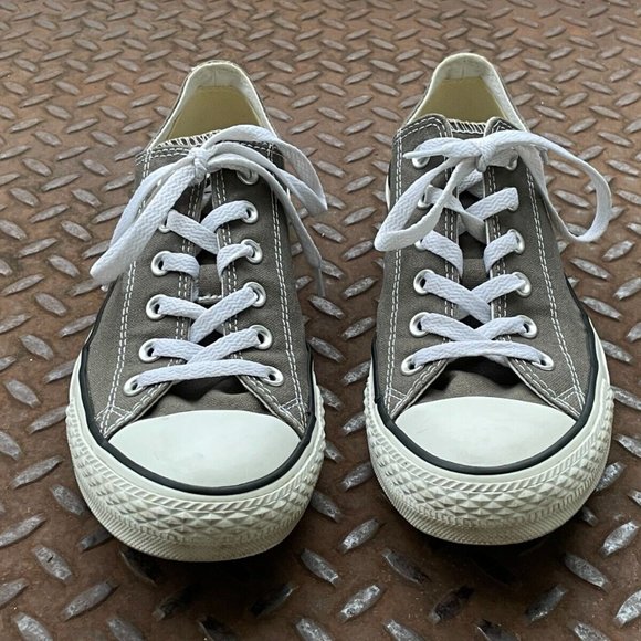 Converse All Star Shoes Lace Up GrayWhite Unisex Sneaker Size 8Men 10Women - Picture 4 of 12